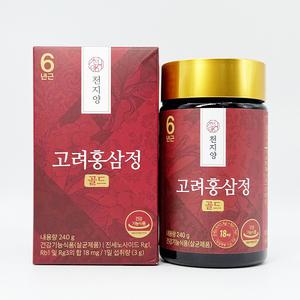 천지양 6년근 고려홍삼정 골드 240g 1개-