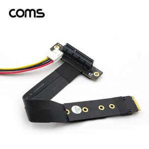 IF676 컴스 PCIe to NVMe M.2 Key M 변환 어댑터 4X