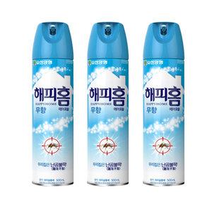 유한양행 해피홈 에어졸 모기약 500ml 24개 무향 수성 한박스