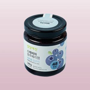 설탕대신 무설탕 무가당 스테비아 블루베리잼 240g x 2개