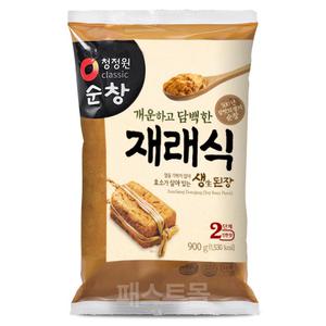 청정원 순창 재래식 생된장(비닐) 900g