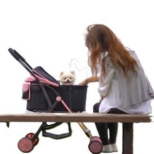 베로 유모차 핑크 애견캐리어 반려동물유모차 중형견개모차