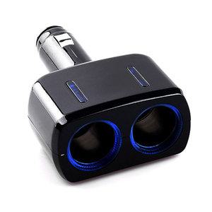 솔루스 LED 2구 소켓 / 차량용 멀티 소켓 시거잭 시가잭 12V 24V 차량 분배기 멀티탭 접이식 티엔알