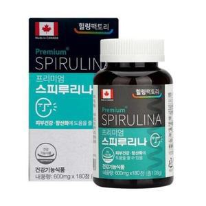 힐링팩토리 프리미엄 스피루리나 600mg SPIRULINA 엽록소 180정 3개월분