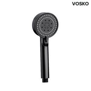 보스코 5단 샤워기 블랙 V-122 샤워헤드 수압조절 경량 욕실 공기분사 절수