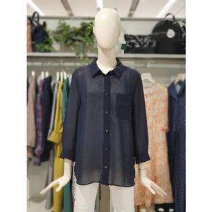 [갤러리아] 크로커다일레이디 아웃포켓 셔츠카라 블라우스 CLDMBL102