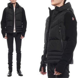 [몽클레르][몽클레어] 24FW 남성 그레노블 로고 믹스 패딩 점퍼 (8G00031 80093 999 24F)
