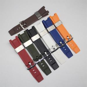 GST 시리즈용 실리콘 스트랩, GST-400G GST-S110 시계 밴드 및 걸쇠 스포츠 교체