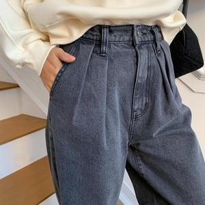 [기타]블랙진 핀턱 일자청바지 논스판 밴딩팬츠