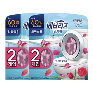 페브리즈 비치형 화장실용 향기로운 꽃향기 6.3ml, 4개