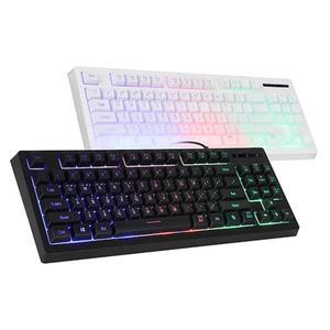 앱코 HACKER K150 텐키리스 레인보우 LED USB 미니키보드