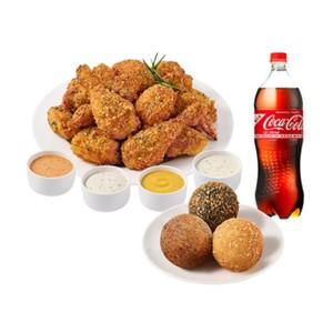 [푸라닭] 띱띱 크런치+3색볼(3구)+콜라1.25L