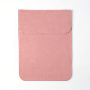 세로형 노트북 맥씬 핑크 가죽 슬리브 파우치