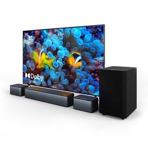 돌비 애트모스가 장착된 ULTIMEA 5.1 사운드 바, TV용 410W 서라운드 시스템, 서브우퍼가 스마트 3D 조절 가능한 및 베이스, 홈 오디오 HDMI eARC, 포세이돈 D60