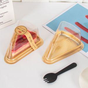투명 조각 케이크 일회용 100pcs 1호 플라스틱 상자 포장 2호