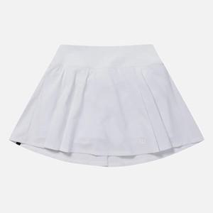 반바지 LQC W241002TSK41-WHT 여성 더블매쉬 플리츠 스커트