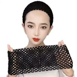 망 헤어밴드 잔머리 고정 패션 머리망그물 머리띠