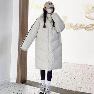 [셀러허브]블랙 아이보데일리리 두줄 후드 탈부착 따뜻 오버핏 롱패딩 (S31557394)