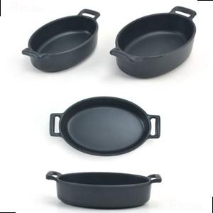 멜라민 양손잡이 그라탕 볶음밥 오므라이스 그릇 반찬 샐러드 디저트 후식 길이 17.7cm