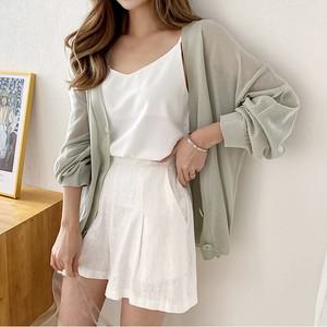 베이직 루즈핏 브이넥 카사리 가디건_PM2505CD003B