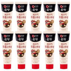 [청정원] 청정원 순창 쇠고기 볶음고추장 60g 여행용 튜브고추장 10개
