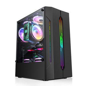 본체케이스 미니 슬림 투명 오픈 컴퓨터 PC 케이스