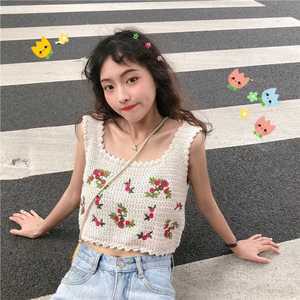 크로쉐뷔스티에 뷔에스트조끼 뜨게 시스루 모티브조끼 손뜨개 화이트