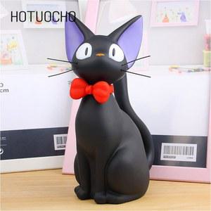 다용도저금통 Hotuocho 검은 고양이 데코 기념품 지지 먹는 돼지저금통 저금통 간단한