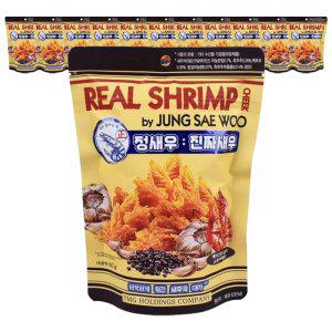 정새우 진짜새우 베이크드갈릭 블랙페퍼 60g x 12개입(25년7월27일까지)