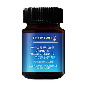 닥터바이투 바이오몸 덴티토클 마크밸런스 레프로 라포로린 잇 구강유산균 600mg x 30정
