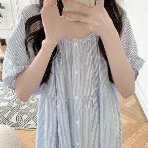 베니유니 몽쉘 원피스 잠옷 홈드레스 홈웨어 임산부옷 수유복 빅사이즈 원마일웨어 라운지웨어
