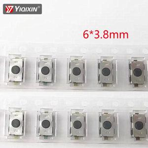 YIQIXIN 2 개/몫 자동차 원격 제어 키 터치 스위치 버튼 푸조 시트로엥 Opel 크기 6*3.8mm 터치 키 구성 요소 패키지