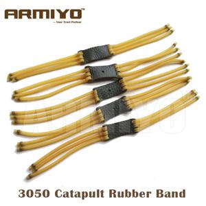 Armiyo 3050 타입 6 스트립 탄성 투석기 활 새총 고무 밴드, 5mm 외부 3mm 내부 사냥 페인트볼 액세서리