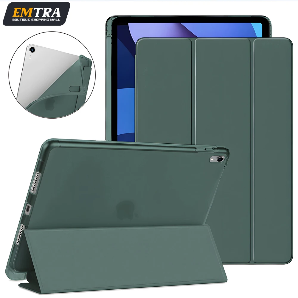 iPad 9.7 2018 2017 용 스마트 케이스 iPad 10.2 5th 6th Air 1 2 3 4 5 7 8 9 10 세대 용 Fundas 자기 Pu 가죽 스탠드 커버