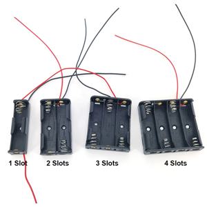 5pcs 1 2 3 4 슬롯 포트 AA 2AA 3AA 4AA 1.5v 3v 4.5v 6v 크기 전원 배터리 보관 케이스 박스 홀더 3Xaa 2xaa aa 리드 h 포함