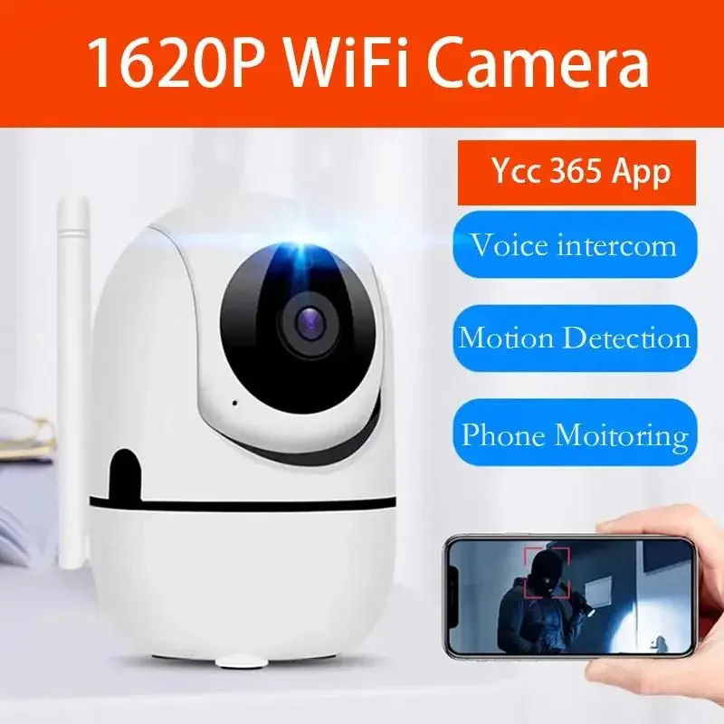 IP 카메라 YCC365 Plus 스마트 홈 1080P HD 보안 카메라 자동 추적 네트워크 무선 감시 야간 투시경 WiFi 카메라