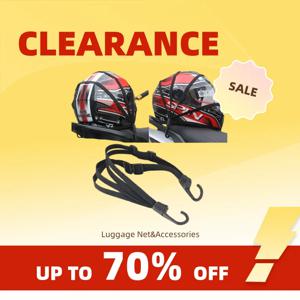 Clearance_1Pc 안전 후크가 있는 오토바이 탄성 가방-다용도 헬멧 메쉬 기어 운송 내구성과 매끄러운 일일 여행용