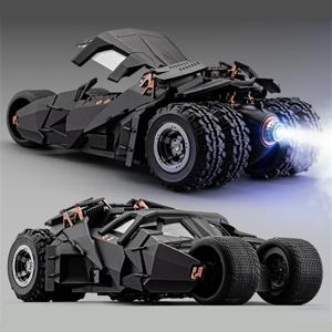 1/18 클래식 영화 자동차 2008 Batmobile 합금 개념 박쥐 스포츠카 모델 다이캐스트 금속 장난감 경주 용 자동차 모델 사운드 라이트 키즈 선물