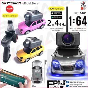 Wltoys 6401 1/64 FPV 1인칭 뷰 미니 RC 자동차 2.4GHz 자이로스코프 원격 제어 자동차, HD 카메라 레이싱 장난감, 어린이 및 성인용