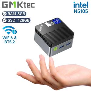 맨 위! GMKtec KB5 미니 PC Intel Celeron N5105 Windows 11 Pro 4K 미니 PC DDR4 8GB RAM 128GB ROM WiFi5 BT4.2 데스크탑 컴퓨터 작업