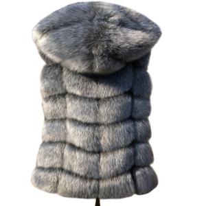 ZADORIN 새로운 패션 여성 민소매 가짜 모피 코트 후드 겨울 여성 가짜 모피 Gilet Pelliccia 가짜 모피 조끼 자켓 bontjas