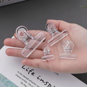 10 투명 바인더 클립 빌 종이 클립 씰링 식품 가방 클립 홈 오피스 빨랫줄 세탁물에 대한 힌지 편지지