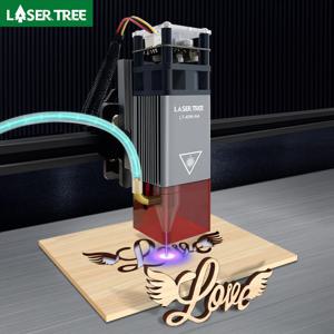 레이저 트리 4W 5W 광 파워 레이저 헤드 450nm 푸른 빛 TTL PWM 모듈 레이저 조각사 목재 절단 DIY 목공 도구