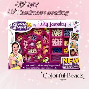 비즈 체인, 소녀를위한 DIY 공예, 크리스마스 생일 선물 세트를 포함한 150pcs 참 팔찌 만들기 키트