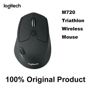 로지텍 M720 트라이애슬론 멀티 디바이스 무선 마우스, 무선 광학 트랙볼 포함, Windows용 인체공학적 마우스 게이머