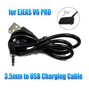 EJEAS V6 PRO 3.5mm 잭-USB 충전 케이블, Vnetphone V6/V4PRO 오토바이 헬멧 인터콤 헤드셋 액세서리