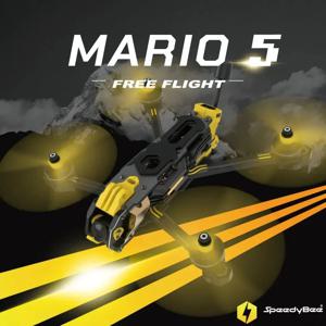 SpeedyBee Mario 5 O4 프레임 키트 DC / XH 버전(탄소 섬유 플레이트 포함) FPV 프리스타일 RC 레이싱 드론