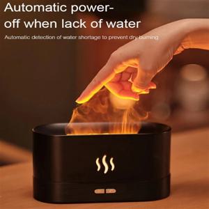 Kinscoter 아로마 디퓨저 가습기 초음파 쿨 미스트 메이커 안개 Led 에센셜 오일 불꽃 램프 Difusor