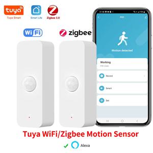 Tuya WiFi Zigbee PIR 모션 센서 스마트 홈 인체 적외선 감지기 보안 스마트 라이프는 Alexa Google 홈과 함께 작동합니다.