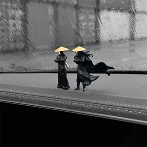 50mm 수지 미니 피규어 모델 고대 일본 중국 닌자 사무라이 전사 모델링 멋진 미니어처 자동차 장식 선물